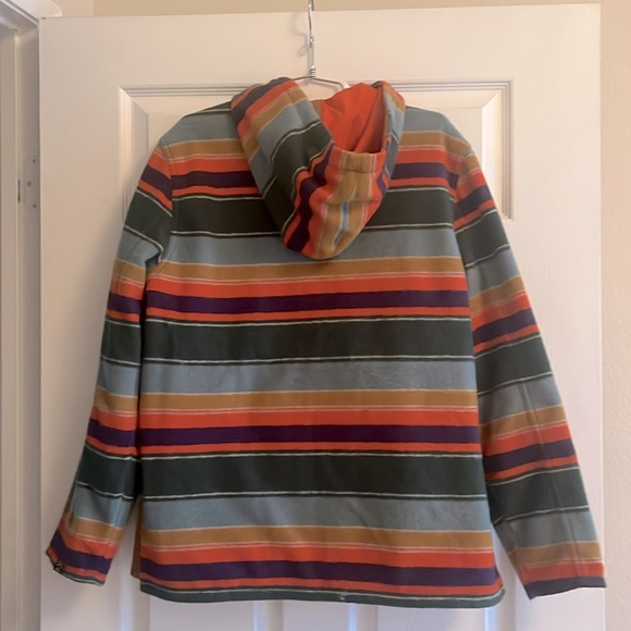 Nigel Cabourn ELEMENT BLANKET ALDER FLEECE Reversible Green & Orange NWT S - Picture 12 of 14
